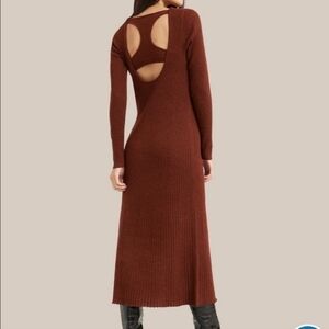 Modern Citizen Dara Cutout Back Sweater Dress